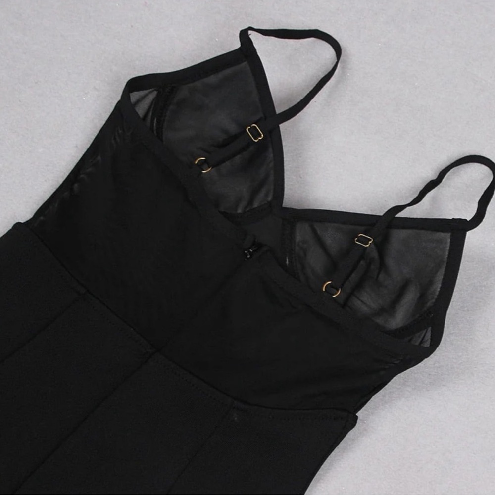NEW! to CASA B💫|Starfish Embellished Glamorous Mesh Bustier High Slit Maxi Gown - Picture 8 of 13